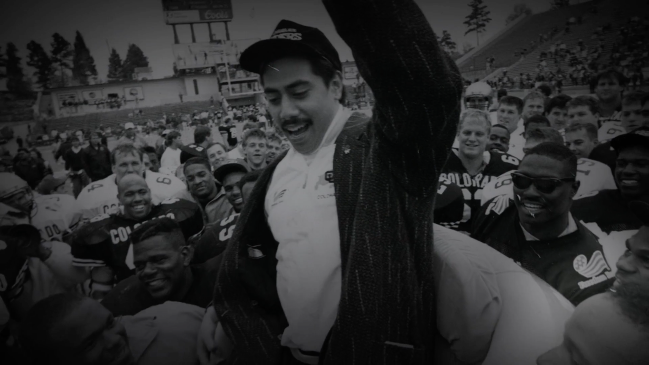 Sal Aunese carried on the shoulders of his Colorado teammates